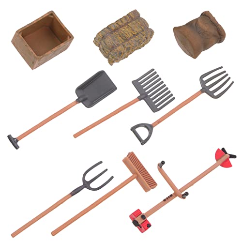 TOYANDONA 1 Set Farmwerkzeug Modell Mini Farmwerkzeug Farmwerkzeuge Miniatur Für Kleinkinder Werkzeuge Kinderwerkzeuge Mini Schmuck Miniatur Gartenwerkzeug Ornament von TOYANDONA