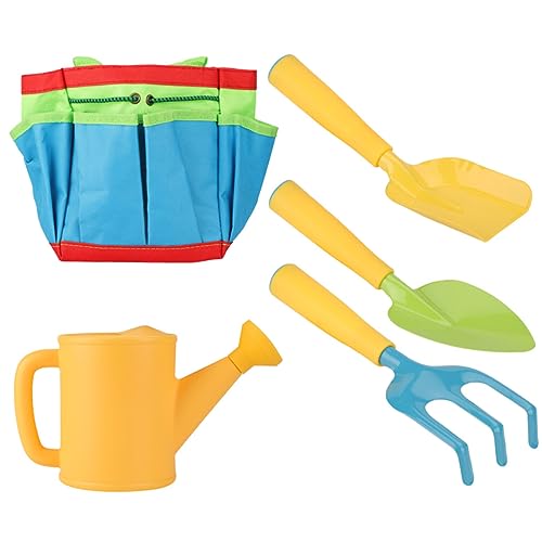 TOYANDONA 1 Set Gartenwerkzeug Set Gartenarbeit Kleinkind Outdoor Werkzeuge Kleine Schaufel Strand Grabspielzeug Gartenspielzeug Mini Rechen Gießkanne Rechen Sandspielzeug Garten von TOYANDONA