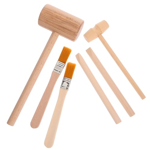 TOYANDONA 1 Set Grabwerkzeug Edelstein Grabspielzeug Edelstein Grabset DIY Grabset Ausgrabungsspielzeug Grabspielzeug Kleines Grab Lernspielzeug Werkzeuge Aus Holz Khaki von TOYANDONA
