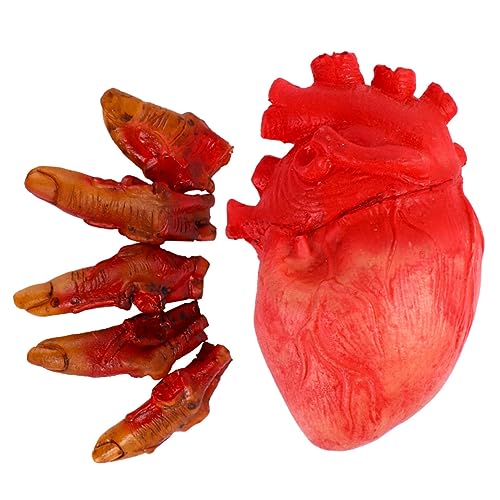 TOYANDONA 1satz Halloween Gruselige Gebrochene Finger Deko Für Spukhäuser Horror Requisiten Für Partys Und Bars Mit Kleinen Herzen Für Schaurige von TOYANDONA