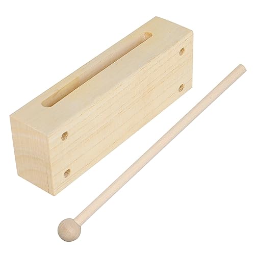 TOYANDONA 1 Set Holzklöppelinstrumente Holzmusikinstrument Holzblockinstrument Pädagogisches Musikspielzeug Orff Instrument Freizeitspielzeug Orff Schlagzeug Buche von TOYANDONA