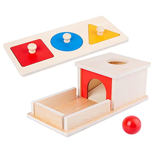 TOYANDONA 1 Set Holzkugel Schubladenspielzeug Kinderspielzeug Kleinkind Puzzles Für Kleinkinder Holz Babyspielzeug Form Matching Block Lernspielzeug Holzspielzeug Kinderspielzeug von TOYANDONA