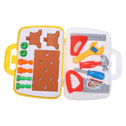TOYANDONA 1 Set Kinderspielzeug Rollenspiel Serie Spielzeugwerkstatt Werkzeugkasten Werkzeugkoffer Bauwerkstatt Set Bauparty Zubehör Werkstatt Kunststoff TOYANDONA 1 Set Kinderspielzeug Rollenspiel Serie Spielzeugwerkstatt Werkzeugkasten Werkzeugkoffer Bauwerkstatt Set Bauparty Zubehör Werkstatt Kunststoff von TOYANDONA