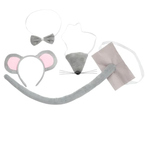 TOYANDONA 1 Set Kleidungszubehör Hasen Kopfbedeckung Nasenschleife Tiere Wolf Set Stirnband Haarschmuck Für Ohren Haarbänder Foto Requisiten Mäuseschwanz Cosplay Zubehör TOYANDONA 1 Set Kleidungszubehör Hasen Kopfbedeckung Nasenschleife Tiere Wolf Set Stirnband Haarschmuck Für Ohren Haarbänder Foto Requisiten Mäuseschwanz Cosplay Zubehör von TOYANDONA