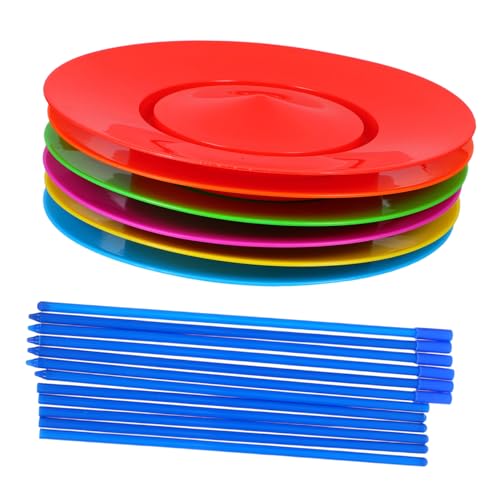 TOYANDONA 1 Set Kunststoff-spinnplatte Jonglierspielzeug Mit Stöcken Zirkus-Requisiten Für Anfänger Leistungsausrüstung Hand-Auge-koordination Geburtstagsparty-bevorzugung TOYANDONA 1 Set Kunststoff-spinnplatte Jonglierspielzeug Mit Stöcken Zirkus-Requisiten Für Anfänger Leistungsausrüstung Hand-Auge-koordination Geburtstagsparty-bevorzugung von TOYANDONA