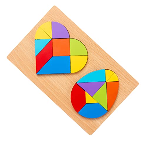 TOYANDONA 1 Set Lernspielzeug Kinderpuzzle Kleinkindpuzzle Kinderspielzeug Puzzles Für Kleinkinder Für Kleinkinder Kinderpuzzles Lernspielzeug Formenpuzzle Holz Bunt von TOYANDONA