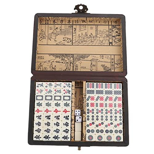 TOYANDONA Banner Mahjong-Set Chinesische Mahjong-Steine Kompaktes Reisespiel Für Partys Und Camping TOYANDONA Banner Mahjong-Set Chinesische Mahjong-Steine Kompaktes Reisespiel Für Partys Und Camping von TOYANDONA