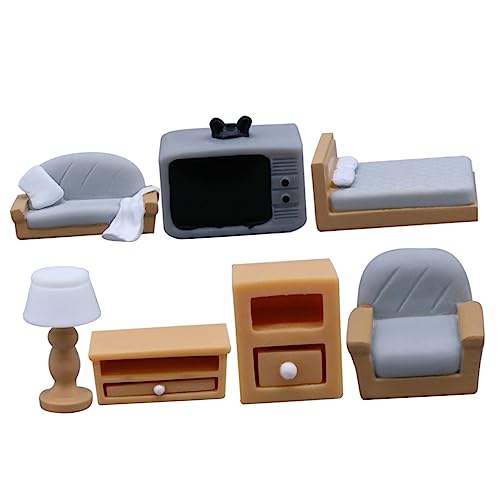 TOYANDONA 1 Set Mikro Landschaftsmöbelmodelle Ornamente Für Ornamente Zum Basteln Mini Dekoration Puppenhaus Dekoration Puppenhaus Szenen Requisite Mini Möbel Für Puppenhaus von TOYANDONA