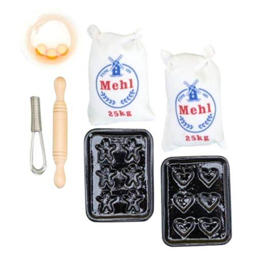 TOYANDONA 1 Set Mini- -, Miniatur-bäckerei-Modell, Spielküche, Mehlsack, Schneebesen Für Puppenhaus TOYANDONA 1 Set Mini- -, Miniatur-bäckerei-Modell, Spielküche, Mehlsack, Schneebesen Für Puppenhaus von TOYANDONA