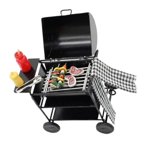 TOYANDONA 1 Set Miniatur Grillwagen Mit Lebensmittelsimulation Für Puppenhaus Zubehör Ideal Für Kreative Spielideen Im Miniaturformat TOYANDONA 1 Set Miniatur Grillwagen Mit Lebensmittelsimulation Für Puppenhaus Zubehör Ideal Für Kreative Spielideen Im Miniaturformat von TOYANDONA