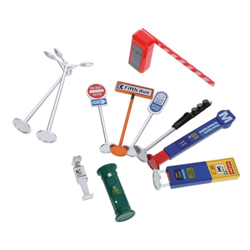 TOYANDONA 1 Set Miniatur Transporteinrichtungen Verkehrsstraßen Lkws Autos Schaumstofffliesen Magnetfliesen Auto Teppich Rennstrecke Autorennen Abenteuer Spielzeugschild Mini von TOYANDONA