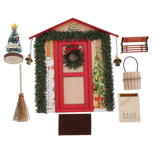 TOYANDONA Puppenhaus Weihnachtsdekoration Set Miniatur Weihnachtsbaum Weihnachtsmann Stiefel Spielzeug Zubehör TOYANDONA Puppenhaus Weihnachtsdekoration Set Miniatur Weihnachtsbaum Weihnachtsmann Stiefel Spielzeug Zubehör von TOYANDONA