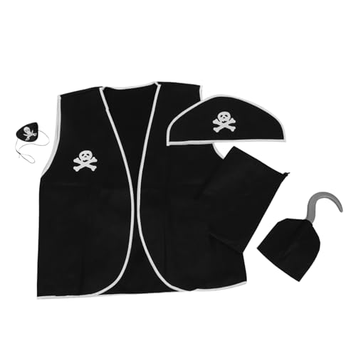 TOYANDONA 1satz Halloween Piratenkostüm Mit Weste Hakenhand Zubehör Für Cosplay Und Für Kostümpartys Und -Events TOYANDONA 1satz Halloween Piratenkostüm Mit Weste Hakenhand Zubehör Für Cosplay Und Für Kostümpartys Und -Events von TOYANDONA