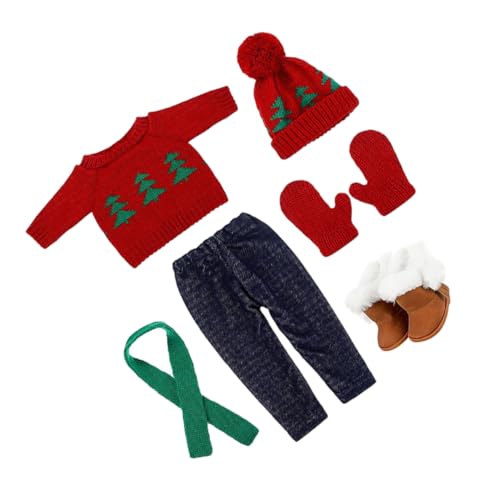 TOYANDONA 1 Set Puppen Weihnachtskostüm Weihnachtsbaum Pullover Puppen Weihnachtspullover Outfits Plüsch Puppenkleidung Pyjama Schal Wiederverwendbares Puppenkostüm Kostüme Kleines TOYANDONA 1 Set Puppen Weihnachtskostüm Weihnachtsbaum Pullover Puppen Weihnachtspullover Outfits Plüsch Puppenkleidung Pyjama Schal Wiederverwendbares Puppenkostüm Kostüme Kleines von TOYANDONA