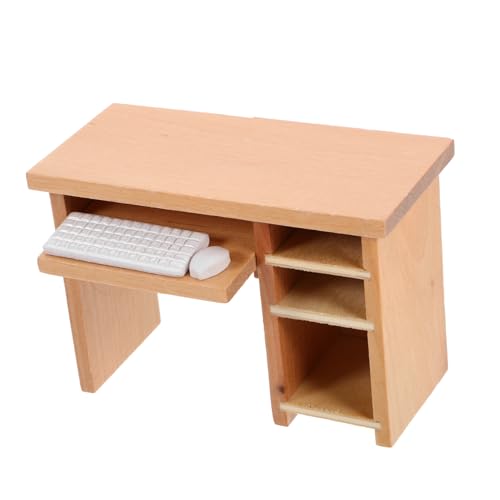 TOYANDONA Puppenhaus-miniaturmöbel-Set Bürotisch Mit Und Tastatur Safe Realistisches Puppenhaus-zubehör Für Jungen Und Mädchen TOYANDONA Puppenhaus-miniaturmöbel-Set Bürotisch Mit Und Tastatur Safe Realistisches Puppenhaus-zubehör Für Jungen Und Mädchen von TOYANDONA