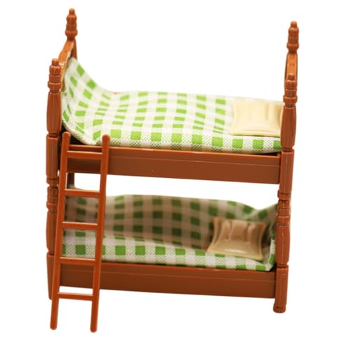 TOYANDONA 1 Set Puppenhaus Doppelbett Mini Puppe Puppe Mini Bett Mini Möbel Modelle Mini Für Miniatur Möbel Ornament Möbel Miniatur Etagenbett Kunststoff TOYANDONA 1 Set Puppenhaus Doppelbett Mini Puppe Puppe Mini Bett Mini Möbel Modelle Mini Für Miniatur Möbel Ornament Möbel Miniatur Etagenbett Kunststoff von TOYANDONA