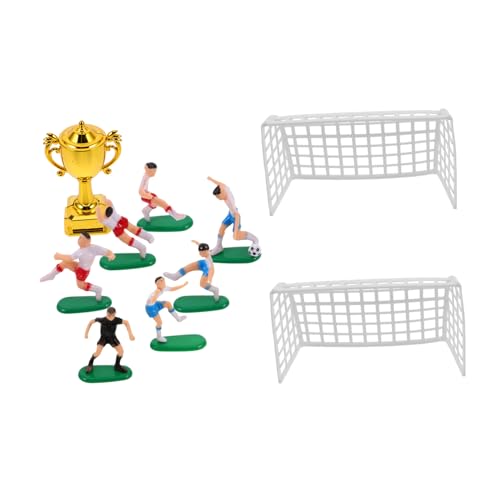 TOYANDONA 1 Set Puppenhaus-Fußball-Modell, Miniatur-Fußball-Figuren, Spieler, Finger-Fußballspiel, Tischfußballspiel, Mini-Fußballnetz, Kunststoff, wiederverwendbar TOYANDONA 1 Set Puppenhaus-Fußball-Modell, Miniatur-Fußball-Figuren, Spieler, Finger-Fußballspiel, Tischfußballspiel, Mini-Fußballnetz, Kunststoff, wiederverwendbar von TOYANDONA
