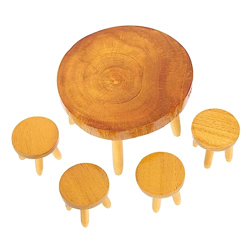 TOYANDONA 1 Set Puppenhaus Tisch Und Stühle Stuhl Für Tische Mini Spielzeughaus Vintage Wohndekor Kindertisch Und Stuhl Kindertisch Und Stühle Esszimmertisch Tisch Stühle Holz TOYANDONA 1 Set Puppenhaus Tisch Und Stühle Stuhl Für Tische Mini Spielzeughaus Vintage Wohndekor Kindertisch Und Stuhl Kindertisch Und Stühle Esszimmertisch Tisch Stühle Holz von TOYANDONA