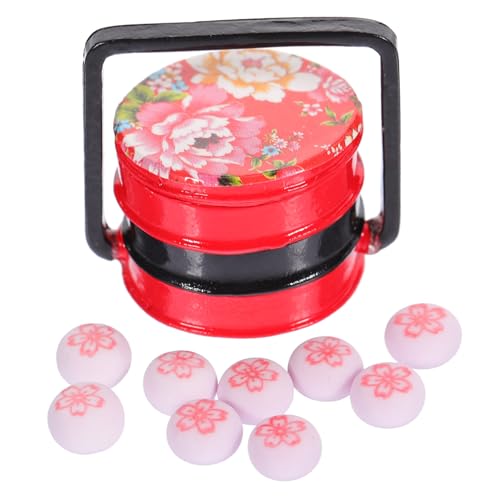 TOYANDONA Dekoratives Miniatur-Spielzeug Zum Rollenspiel Lebensmittel Mini-blumenkuchen-Set Für Puppenhaus-Dekoration Und Rollenspiele TOYANDONA Dekoratives Miniatur-Spielzeug Zum Rollenspiel Lebensmittel Mini-blumenkuchen-Set Für Puppenhaus-Dekoration Und Rollenspiele von TOYANDONA