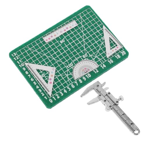 TOYANDONA 1 Set Puppenhauszubehör Lineal Mini Mini Messschieber Winzige Matte Mini Schulspielzeug Puppenschulbedarf Mini Rucksackzubehör Kleine Lernrequisite Mini Puppenspielzeug Mini von TOYANDONA