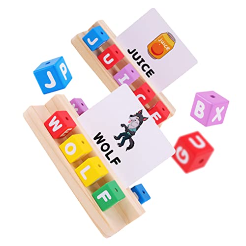 TOYANDONA 1 Set Regenbogensäulenwörter Kinderlernspielzeug Lernspiele Für Früherziehungsspielzeug Buchstabenspielzeug Kinderspielzeug Kinderspielzeug Farbsortierpuzzle Alphabetspielzeug Aus von TOYANDONA
