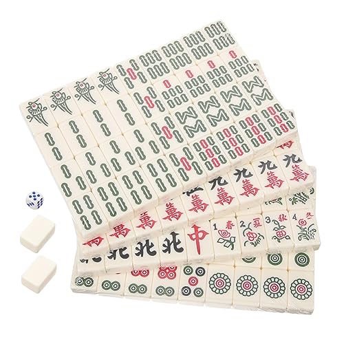 TOYANDONA 1 Set Reise Tabelle Spiel Requisiten Brettspiel Delicate Mini Mahjong Mahjong Tisch Harz von TOYANDONA