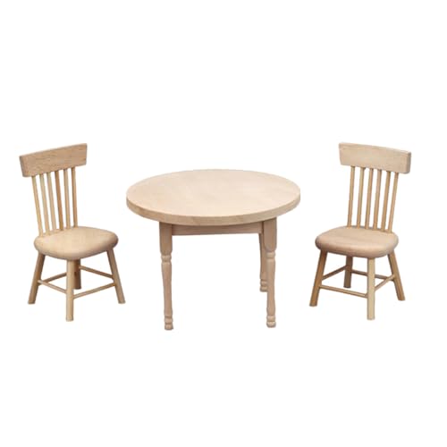 TOYANDONA 1 Set Runder Tisch Und Stühle Essmöbel Puppenzubehör Puppenhausmöbel Miniaturmöbel Puppenmöbel Puppenstubenmöbel Ministuhl Minitisch Holz TOYANDONA 1 Set Runder Tisch Und Stühle Essmöbel Puppenzubehör Puppenhausmöbel Miniaturmöbel Puppenmöbel Puppenstubenmöbel Ministuhl Minitisch Holz von TOYANDONA