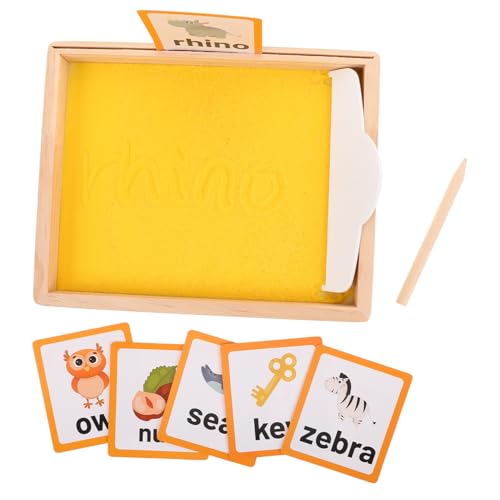 TOYANDONA 1 Set Sandmalerei Sandkästen Für Das Klassenzimmer Schleifpapier Buchstaben Sandkasten Für Sandkasten Mit Karten Pädagogischer Sandkasten Schreiben Lernspielzeug Gelbes TOYANDONA 1 Set Sandmalerei Sandkästen Für Das Klassenzimmer Schleifpapier Buchstaben Sandkasten Für Sandkasten Mit Karten Pädagogischer Sandkasten Schreiben Lernspielzeug Gelbes von TOYANDONA