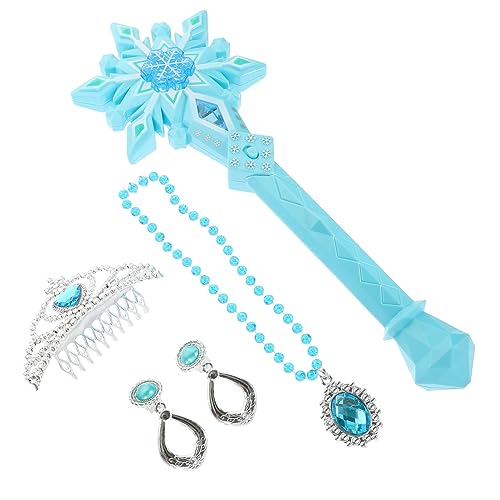 TOYANDONA 1 Set Schmuck Für Mädchen Ohrringe Für Prinzessin Kleine Mädchen Schmuck Kleine Mädchen Schmuck Bekleidung Kostüme Himmel Blau Tuch von TOYANDONA