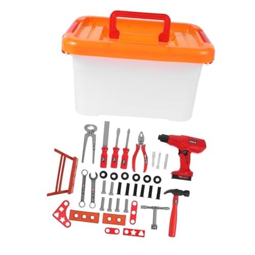 TOYANDONA 1 Set Set Werkzeugkasten Werkzeuge Und Jungen Kleinkind Kit Interessantes Lernspielzeug Lernwerkzeug Pädagogisches Lernspielzeug Werkzeug Lernspielzeug Haushaltslernspielzeug Abs von TOYANDONA