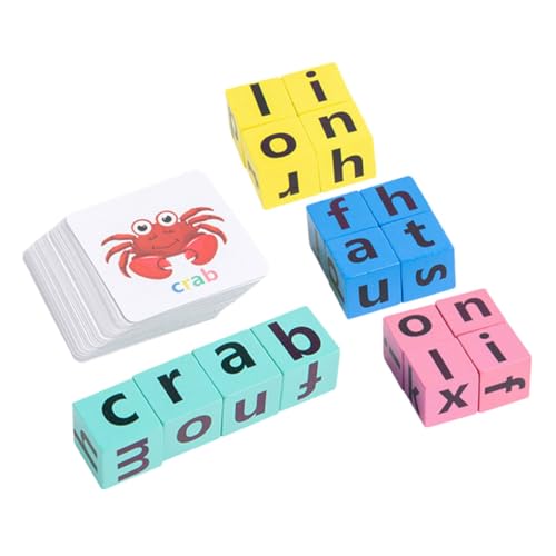 TOYANDONA 1 Set Sichtwörter Karteikarten Kreuzworträtsel Buchstaben Lernaktivitäten Buchstaben Lernblöcke Alphabet Rechtschreibspiel Buchstaben Zuordnungsspiel Wörterkarten Puzzles TOYANDONA 1 Set Sichtwörter Karteikarten Kreuzworträtsel Buchstaben Lernaktivitäten Buchstaben Lernblöcke Alphabet Rechtschreibspiel Buchstaben Zuordnungsspiel Wörterkarten Puzzles von TOYANDONA