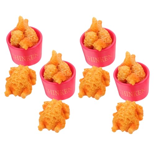 TOYANDONA 1 Set Simulierte Hühnerkeulen Und Flügel-Requisiten, Künstliches Lebensmittelmodell Für Kinder, Spielküche, Bühnenauftritte Und Klassenzimmerpartys TOYANDONA 1 Set Simulierte Hühnerkeulen Und Flügel-Requisiten, Künstliches Lebensmittelmodell Für Kinder, Spielküche, Bühnenauftritte Und Klassenzimmerpartys von TOYANDONA
