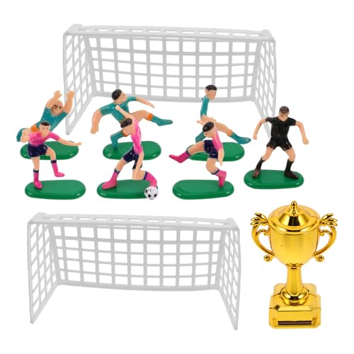 TOYANDONA Winzige Fußballspieler Miniatur-trophäe Ornament Fußball Themen Kuchen Dekoration Für Puppenhaus Award Spielzeug von TOYANDONA