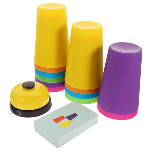 TOYANDONA Pädagogische Stapelbecher Für Kinder – Spielzeug Für Kleinkinder Spielzeugset Zum Reaktionstraining Für Kinder Perfekt Als Partyspielzeug von TOYANDONA