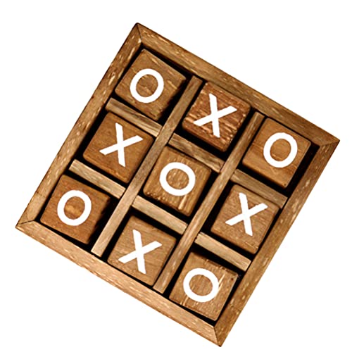 TOYANDONA 1 Satz Tic Toe Holz-Brettspiele Noughts und Kreuze Spiel Tic Bug Toe X und O Spiel von TOYANDONA