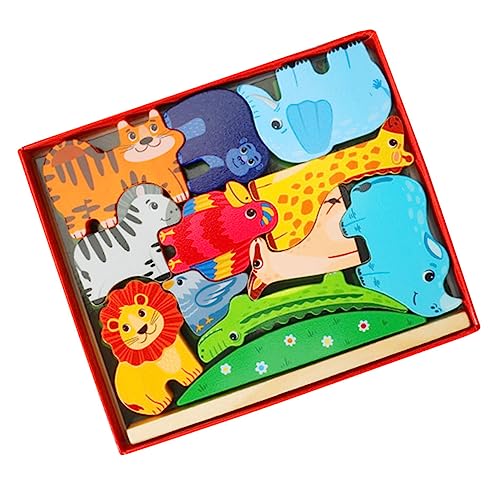 TOYANDONA 1 Set Tierförmige Stapelbare Balance Blöcke Konstruktionsspielzeug Für Lernspielzeug Zur Der Feinmotorik Und Balance Ideal Für 3 Jahre Und Älter von TOYANDONA