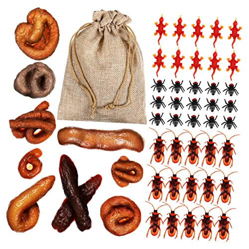 TOYANDONA Realistische Nachahmung Gefälschte Poops Für Streiche 50 Stück Kunststoff Simulation Halloween Requisiten Spielzeug Für Party von TOYANDONA