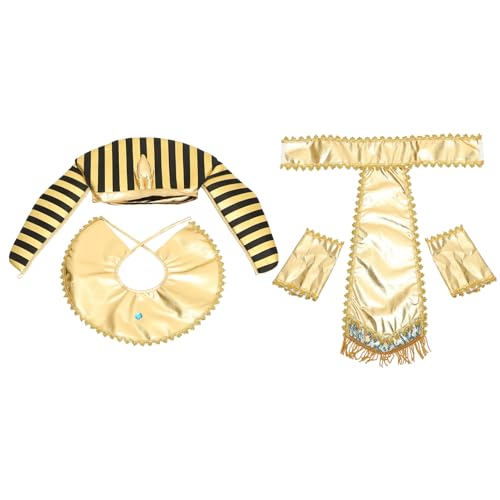 TOYANDONA 1 Set Tuch Reaper Goldene Ägyptische Cosplay Kit Ägyptischen Gürtel Ägyptischen Bund von TOYANDONA