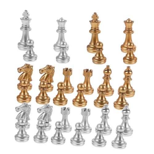 TOYANDONA 1 Standardsituationen Stück Spiele Taschenschach Schachbrett Schachfiguren Schach Ersatz Schach Für Brettspiel Plastik von TOYANDONA