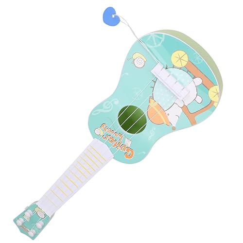 TOYANDONA 1 Stück 4 Saiten Musikinstrument Mini Mini Gitarre Kinderspielzeug Igel Gitarre Instrument Gitarre Igel Muster Akustikgitarre Blau von TOYANDONA