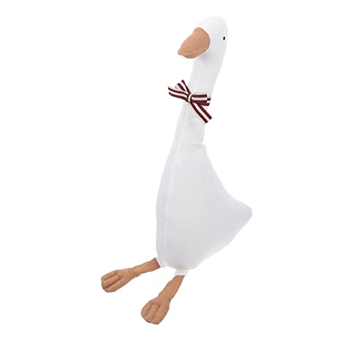 TOYANDONA 1 Stück Angenehme Marionette Gans Plüsch Gans Puppe ausgestopft Gänsepuppe lustige Gänsepuppe Gans spielende Puppe Baumwolle Weiß von TOYANDONA