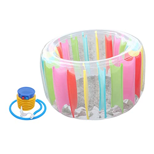 TOYANDONA Aufblasbares Wasserrad Für Den Pool Sicheres PVC-Material Für Jungen Und Mädchen Erwachsene Schwimmendes Spielzeug Mit Pumpe von TOYANDONA