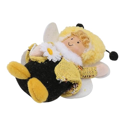 TOYANDONA 1 Stück Bienendekoration Puppendekorationen Ornamente Für Dekoratives Stofftier Stoffspielzeug Festivalpuppe Bienenpuppe Spielzeugpuppe Bienenpuppe Gestricktes von TOYANDONA