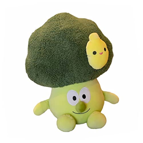 TOYANDONA 1 Stück Blumenkohl-Puppe Heimdekoration Gefälschter Brokkoli-schmuck Zimmerschmuck Plüschpuppe Brokkoli-Puppe Kreatives Plüschpuppenspielzeug Puppenschmuck Satin-Jacquard von TOYANDONA