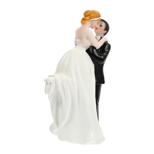 TOYANDONA 1 Stück Braut Und Bräutigam Ornamente Party Kuchen Harz Topper Hochzeitstorte Topper Hochzeitstorte Schmuck Hochzeitstorte Hochzeit Party Kuchen Topper Dessert Topper von TOYANDONA
