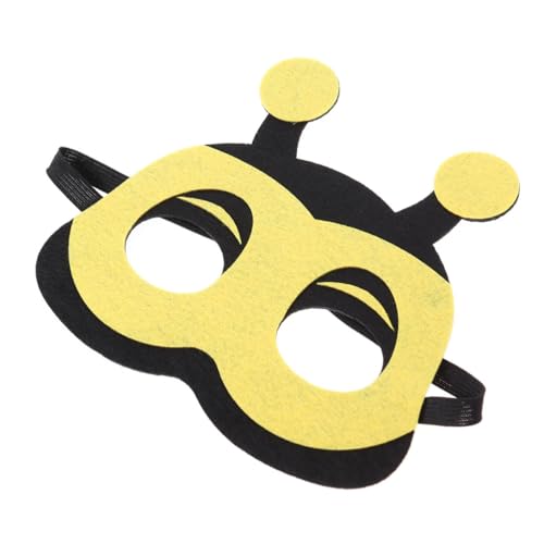 TOYANDONA 1 Stück Cartoon-Tier In Biene-Form Mit Elastischem Halbauge Cosplay-Kostümzubehör Partyzubehör Für Kinder Jungen Und Mädchen (Gelb). von TOYANDONA