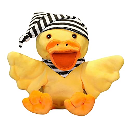 TOYANDONA 1 Stück Entenhandschuhe vor, Spiel zu Plüsch Stofftiere für interaktive Puppen für Cartoon-Handpuppe tierische Handpuppe PP Baumwolle Yellow von TOYANDONA