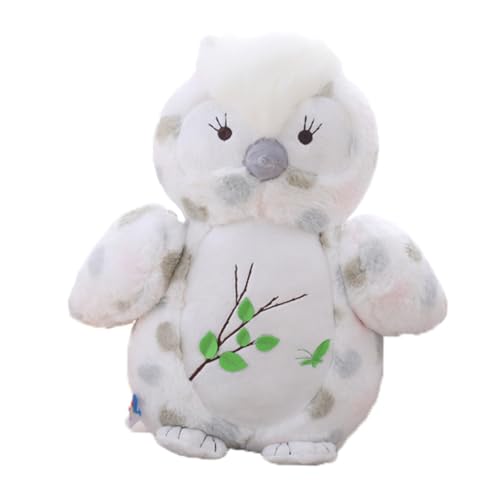 TOYANDONA 1 Stück Eule Animals Toys for Puppen Plush Toy Soft Toy Animal Toys plüschtiere plushdoll plushbit Plüschpuppe Plüschpuppe PP Baumwolle Weiß von TOYANDONA
