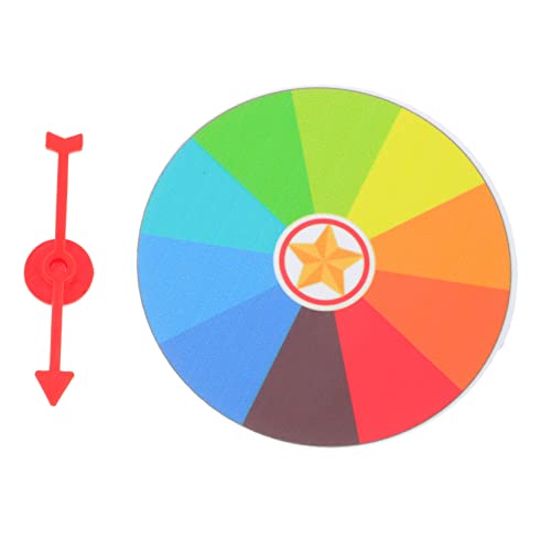 TOYANDONA 1 Stück Glücklicher Lotterieautomat Rad Karnevalsspiel klein Mini Party -Preisträger Schule Partyzubehör Tombola für groß Game Prize Wheel Plastik Colorful von TOYANDONA