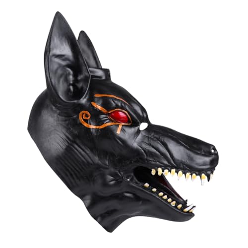 TOYANDONA 1 Stück Halloween Ball Dress Up Gruselige Wolfshaubenmaske Horror Halloween Halloween Zubehör Halloween Gruselmasken Wolfskostüm Halloween Kopfmaske Cosplay von TOYANDONA